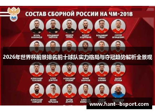 2026年世界杯前景排名前十球队实力格局与夺冠趋势解析全景观